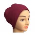 Under scarf - Maroon colored hijab cap in jersey fabric
